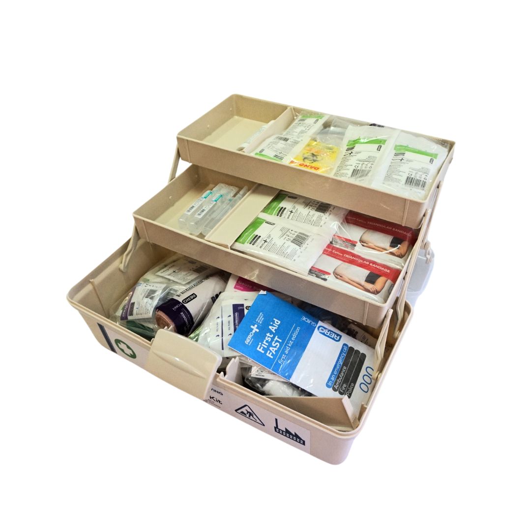 emergency kit tackle box Robust Portable Tackle Box First Aid Kit for Workplace or Facility – The  Life Saving Shop