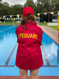 Water Repellent Lifeguard Jacket (Red)