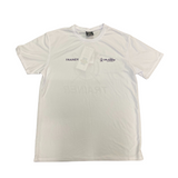 Shirt: Trainer Tee Shirt (Short Sleeve) White/Navy