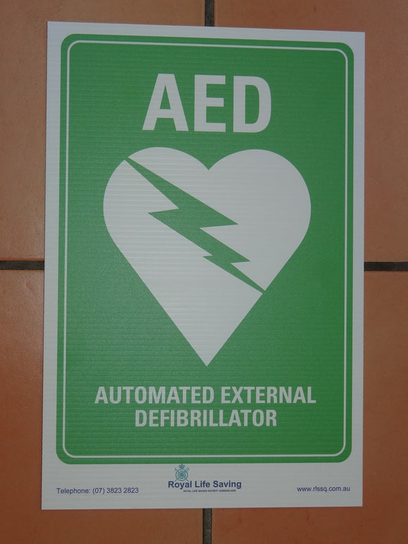 Sign: Defibrillator (AED)