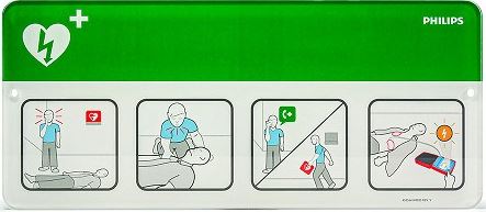 AED Awareness Placard GREEN (989803170911)